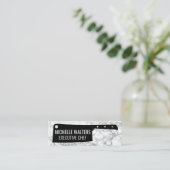 Cleaver Knife | Marmorboden Mini Visitenkarte (Stehend Vorderseite)