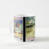 Cleethorpes Newquay und Cornwall Kaffeetasse (Vorderseite Links)