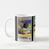 Cleethorpes Newquay und Cornwall Kaffeetasse (Links)
