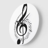 Clef 10,75" Rundschalenuhr Große Wanduhr (Winkel)