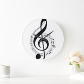 Clef 10,75" Rundschalenuhr Große Wanduhr (Zuhause)