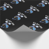 Clef er Funny Music Pun Dark BG Geschenkpapier (Ecke)