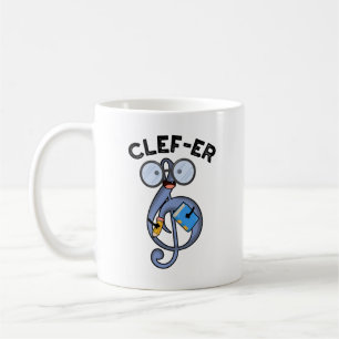 Clef-er lustiger Musik-Wortwitz Kaffeetasse