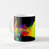 Clef grade Liebe Herzmusik Kaffeetasse (Vorderseite Links)