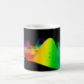 Clef grade Liebe Herzmusik Kaffeetasse (Mittel)