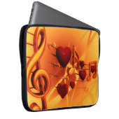 Clef grades Liebe Herzmusik Laptopschutzhülle (Vorne Rechts)