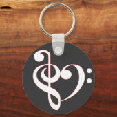 Clef Heart Keychain Schlüsselanhänger (Vorderseite)