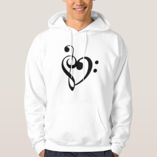 Clef-Herz Hoodie (Vorderseite)