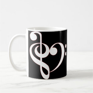 Clef-Herz-Tasse Kaffeetasse