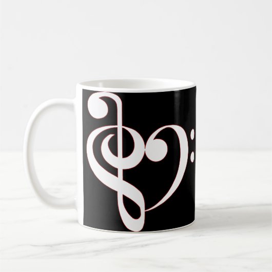 Clef-Herz-Tasse Kaffeetasse (Links)