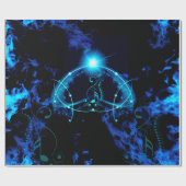 Clef mit fantastischen Lichteffekten Geschenkpapier (Flach)