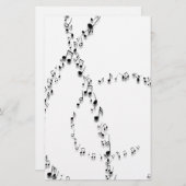 Clef-Noten Briefpapier (Vorne/Hinten)