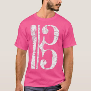 Clef Vintage Weiß Bratscherin T-Shirt