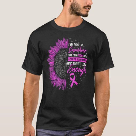 Cleft Ballet Awareness Ich bin Mama des linken Kri T-Shirt (Vorderseite)