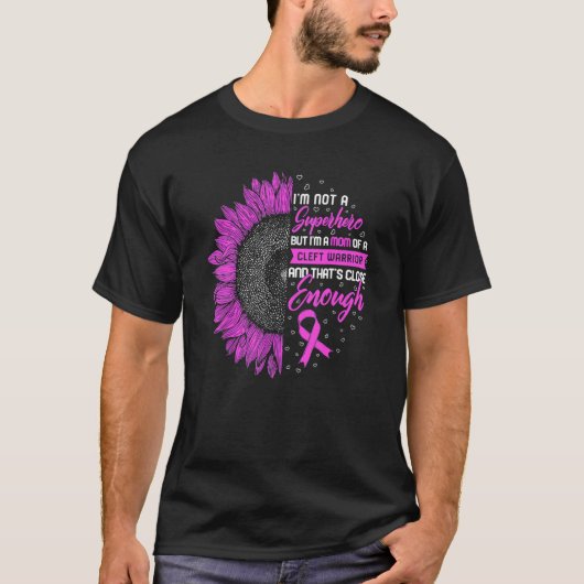 Cleft Ballet Awareness Ich bin Mama des linken Kri T-Shirt (Vorderseite)