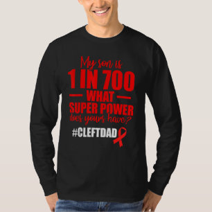 Cleft Palate Lip Vater Son Starkes Bewusstsein 2 T-Shirt