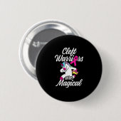 Cleft Palate Lip Warrior Unicorn Starker Krieg Button (Vorne & Hinten)