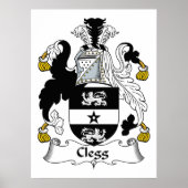 Clegg Familienwappen Poster (Vorne)