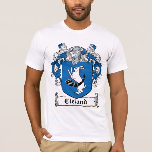 Cleland Familienwappen T-Shirt (Vorderseite)