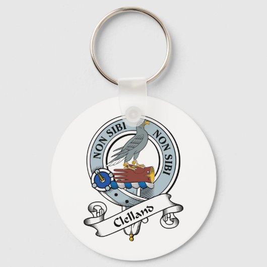 Clelland Clan Abzeichen Schlüsselanhänger (Vorderseite)