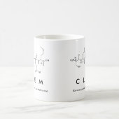 Clem Peptid-Namen-Tasse Kaffeetasse (Mittel)