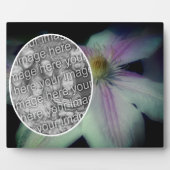 Clematics Blume Petals erstellen Ihr eigenes Foto Fotoplatte (Vorderseite)