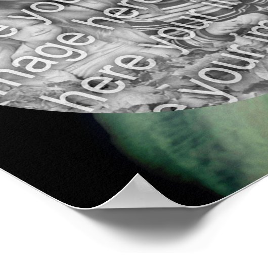 Clematics Blume Petals Frame erstellen Ihr eigenes Poster (Ecke)