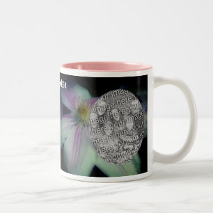 Clematics Blume Petals Frame erstellen Ihr eigenes Zweifarbige Tasse
