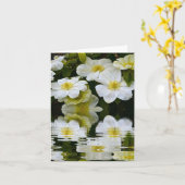 Clematics Reflections Note Card Karte (Gelbe Blume)