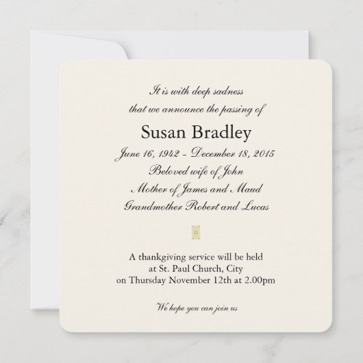 Clematis 1b Ankündigung zur Beerdigung (Rückseite)