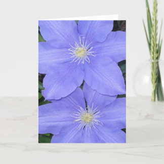Clematis 2 Note Card Karte