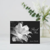 Clematis and Dewdrops Beileid Vielen Dank P Postkarte (Stehend Vorderseite)