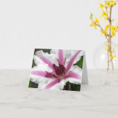 Clematis-Anmerkungs-Karte Karte (Gelbe Blume)