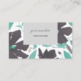 Clematis Aquamarines Blumenmuster Visitenkarte