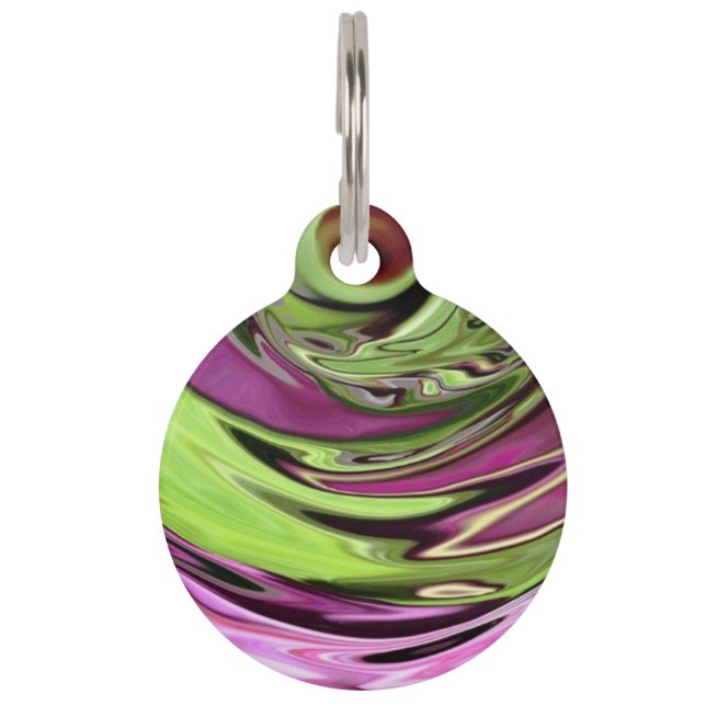 Clematis-Auge abstrakt Tiernamensmarke (Vorderseite)