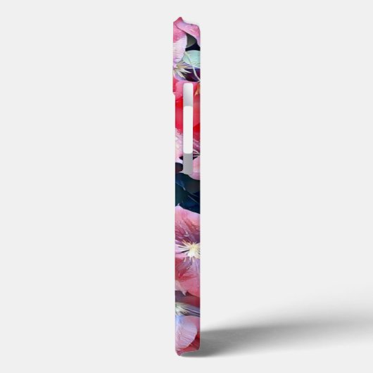 Clematis Blume Case-Mate iPhone Hülle (Rückseite / Links)