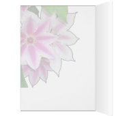 Clematis Blume Design auf Lavendel (Innen (Links))