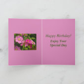 Clematis Blume Geburtskarte für Schwester Karte (Innenseite)