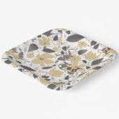 Clematis Blume Gelb Grau Botanisch Pappteller (Gewinkelt)