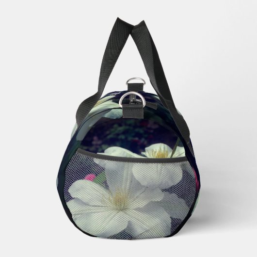 Clematis Blume Personalisiert Duffle Bag (Rechts)