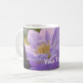Clematis Blume Personalisiert Kaffeetasse (Vorderseite Links)