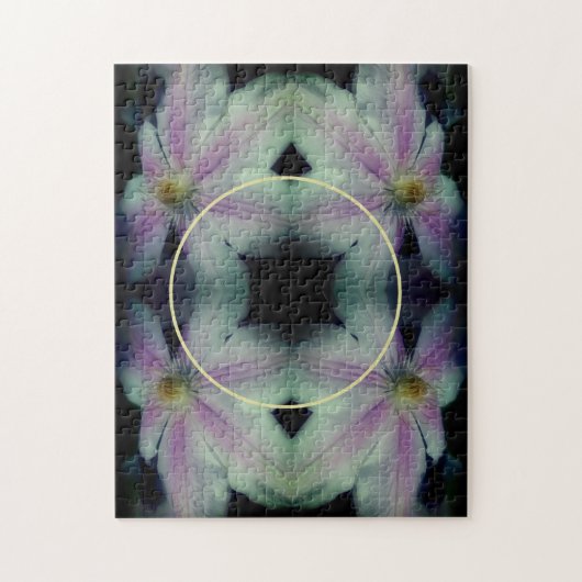 Clematis Blume Petals Abstrakt Foto hinzufügen Puzzle (Vertikal)