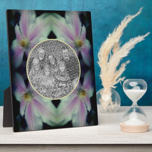 Clematis Blume Petals Abstrakt Hinzufügen Ihres ei Fotoplatte (Seite)