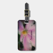 Clematis Blume Petals Up Nah Personalisiert Gepäckanhänger (Vorderseite vertikal)