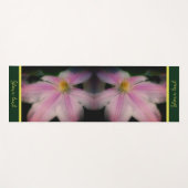 Clematis Blume Petals Up Nah Personalisiert Yogamatte (Vorderseite (Horizontal))