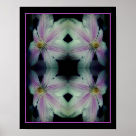 Clematis Blume Petals Up Nah Up Abstrakt Poster