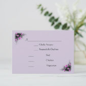 Clematis Blume rsvp card Karte (Stehend Vorderseite)