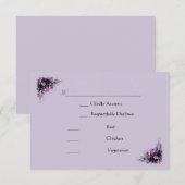 Clematis Blume rsvp card Karte (Vorne/Hinten)