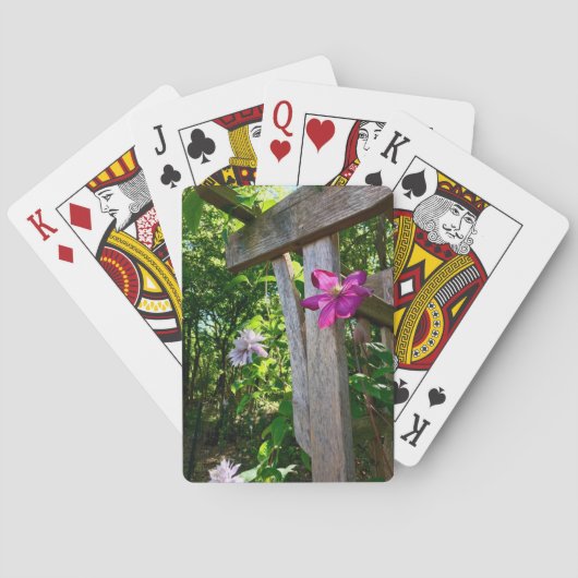 Clematis Blume Spielkarten (Rückseite)