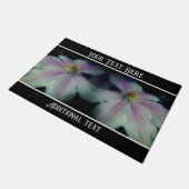 Clematis Blume Up Nah Personalisiert Fußmatte (Schrägansicht)